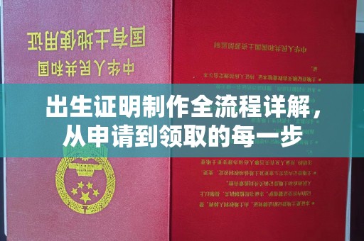 深州出生证明制作全流程详解，从申请到领取的每一步
