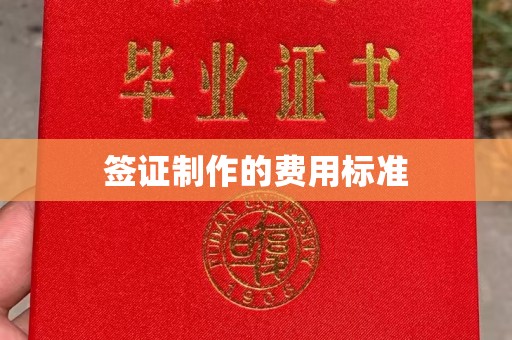 深州签证制作的费用标准