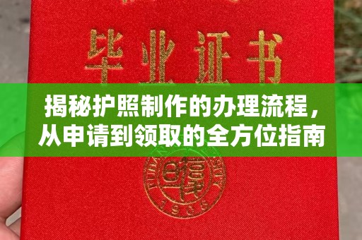 深州揭秘护照制作的办理流程，从申请到领取的全方位指南