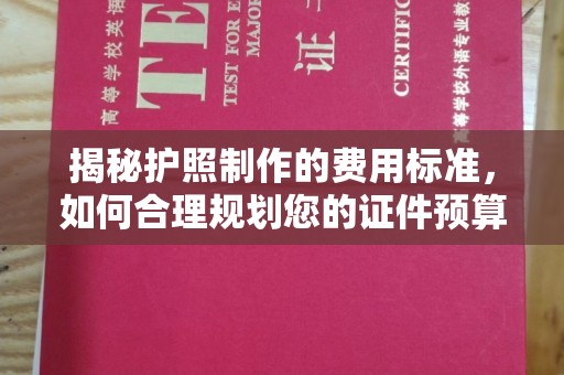 深州揭秘护照制作的费用标准，如何合理规划您的证件预算
